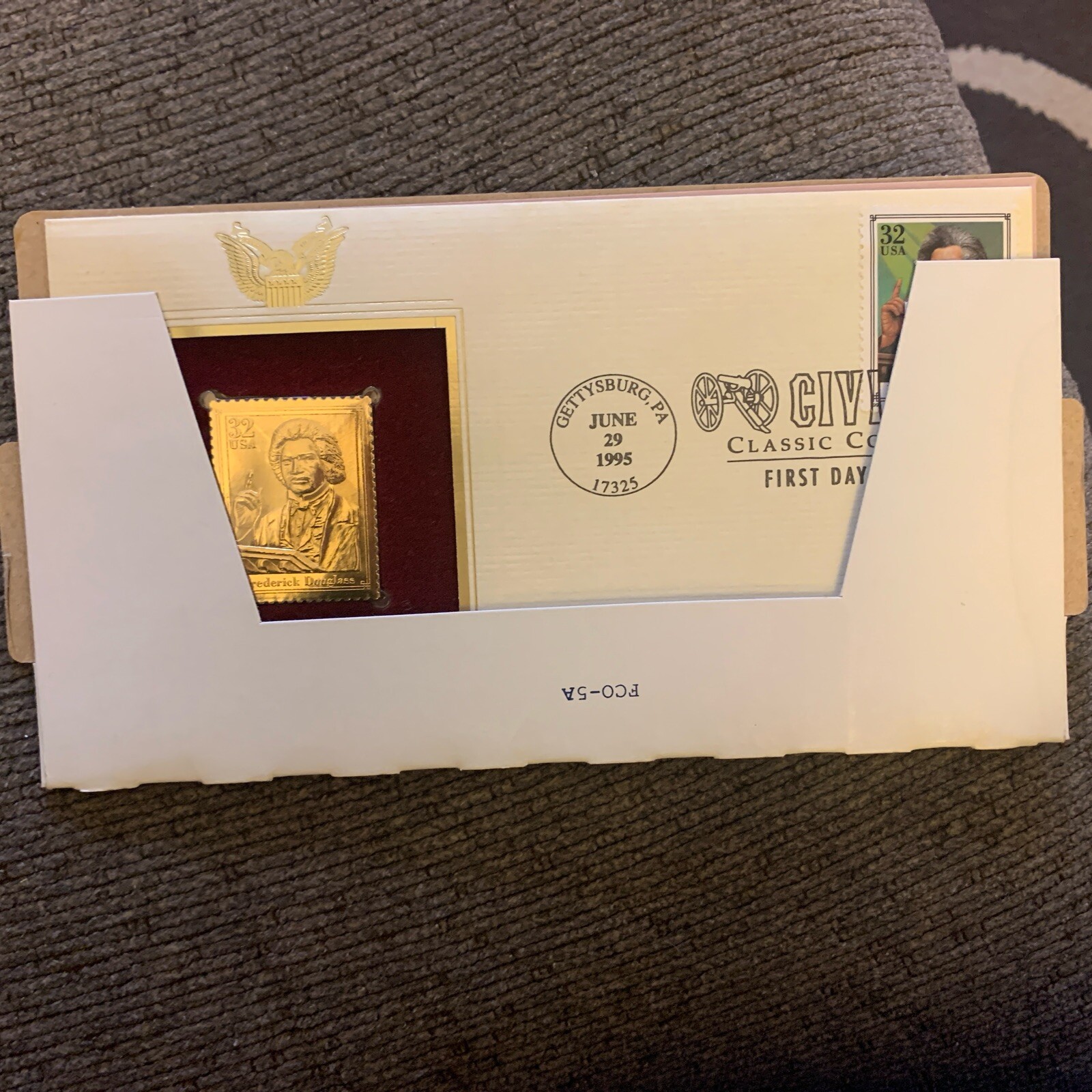 1997 – First Day of Issue, Civil War Classic Collection, with Stamp and Gold R