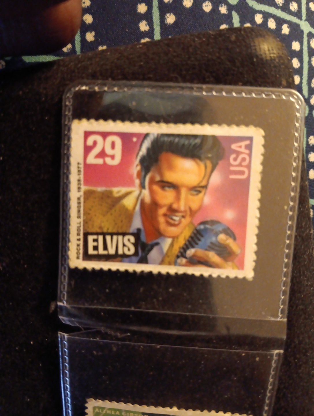 Rare & Original Elvis Doble Sided Stamp Original Printing Error.