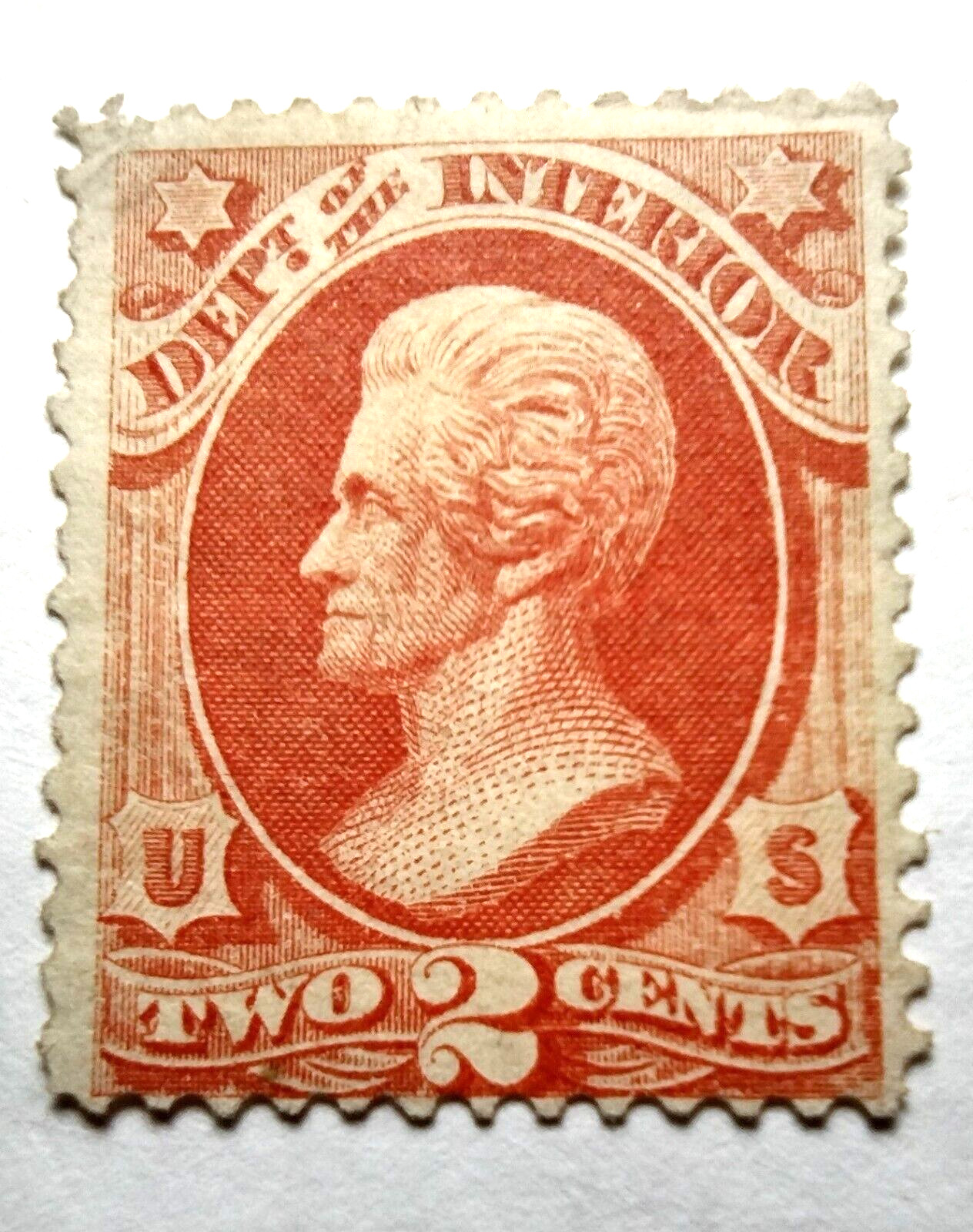 USA SC#: O16 Department of Interior 2¢ 1873 stamp 14-553