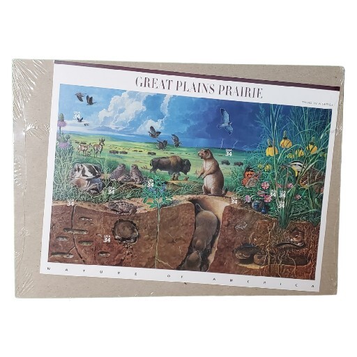 Great Plains Prairie, 3rd in series of Nature of America Unused New Stamps