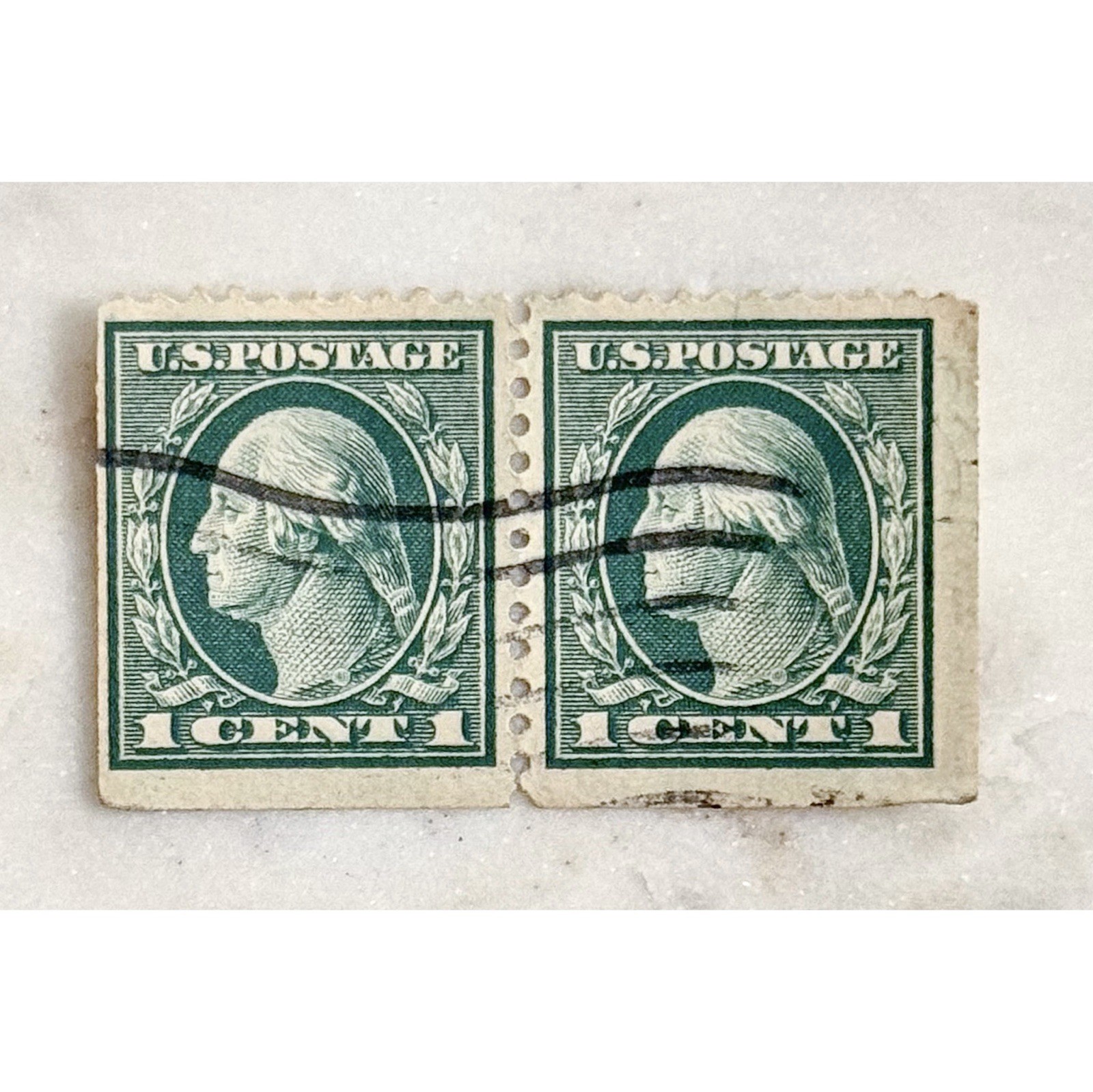1916 George Washington 1 Cent US Postage Stamps