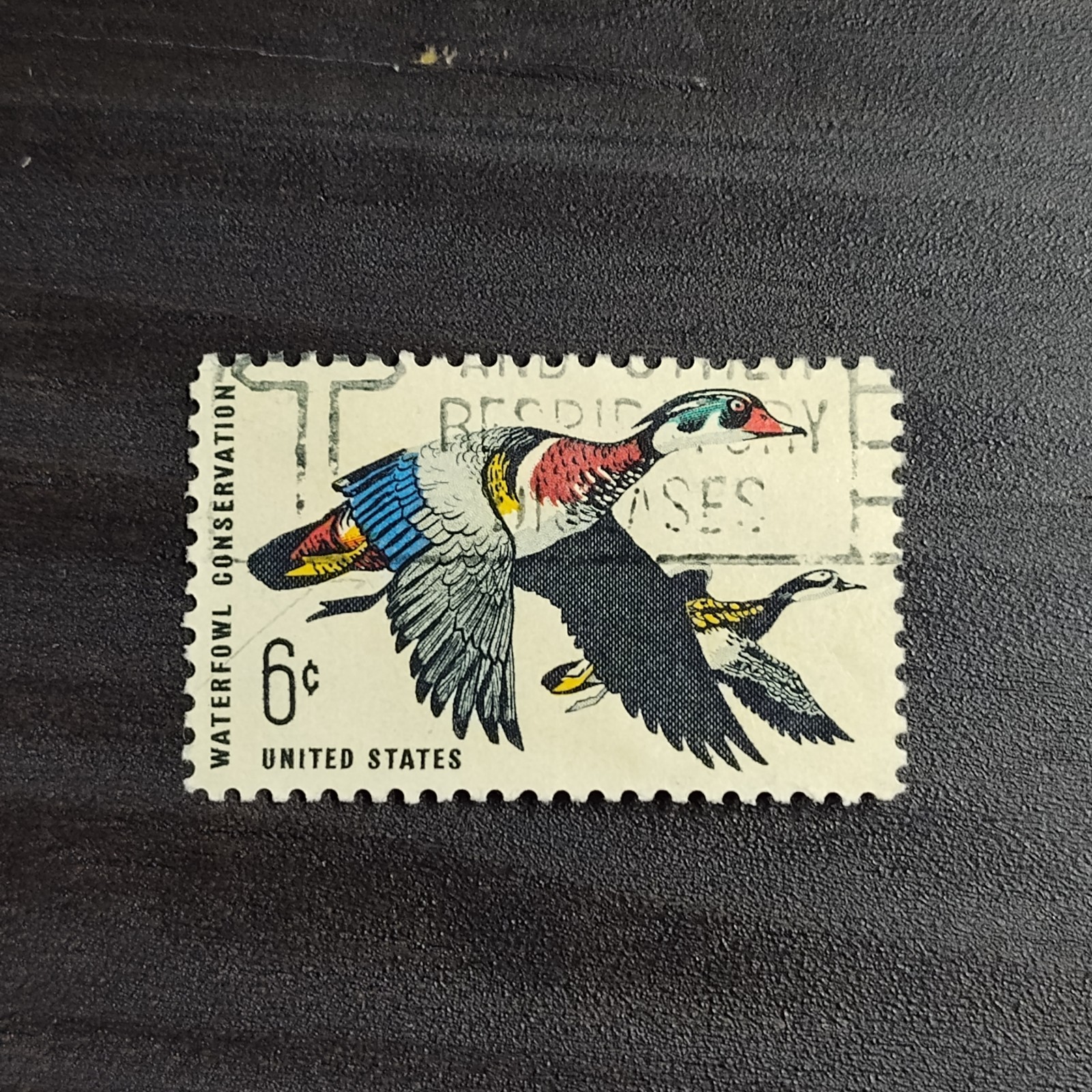 1968: 6 Cent, Waterfowl Conservation: Wood Ducks, Scott #1362 – USA Stamp