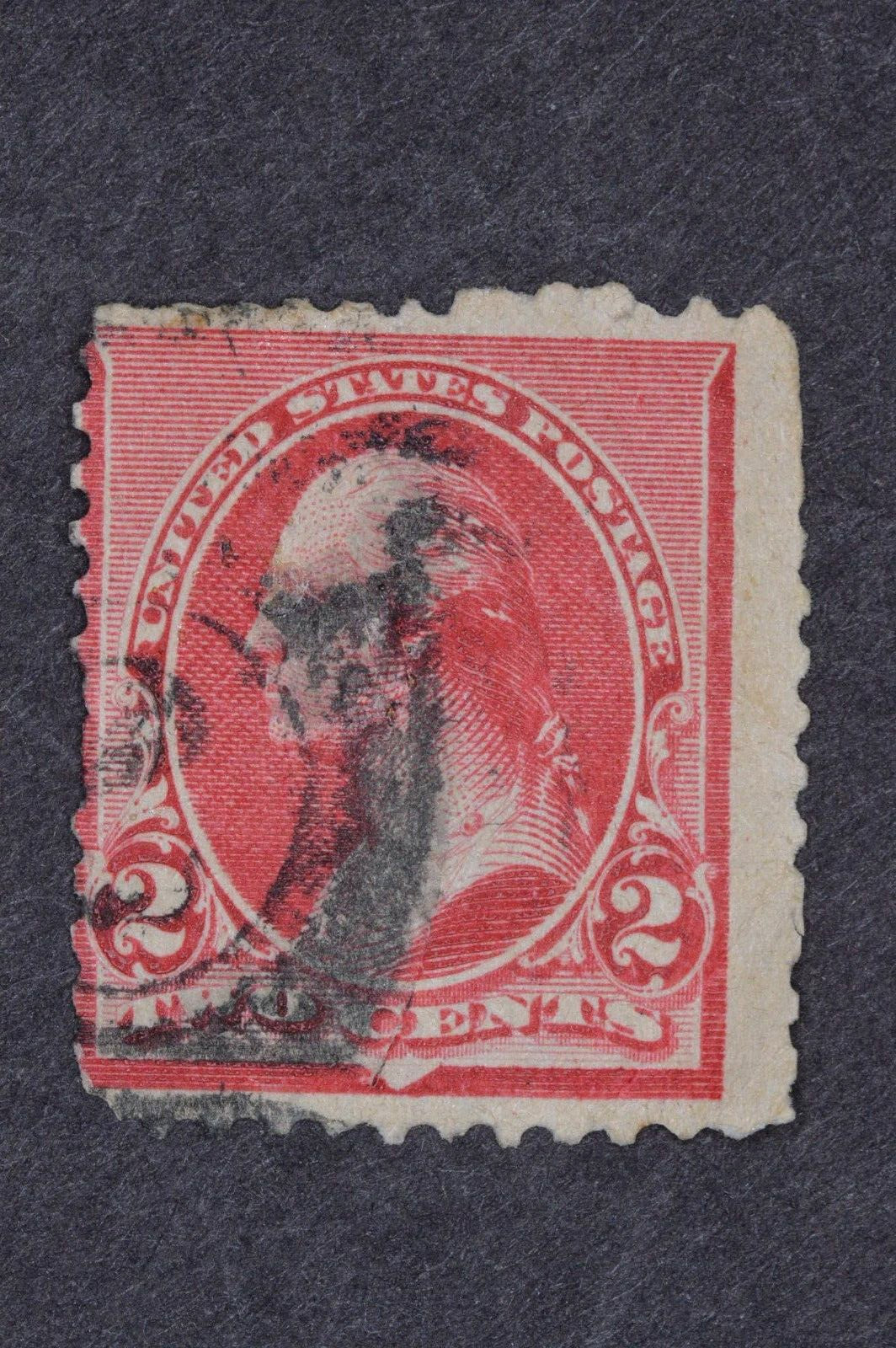 1890 SCOTT 219D 220 7 STAMPS FANCY CANCELS PERF 12 USED AVG TO VF