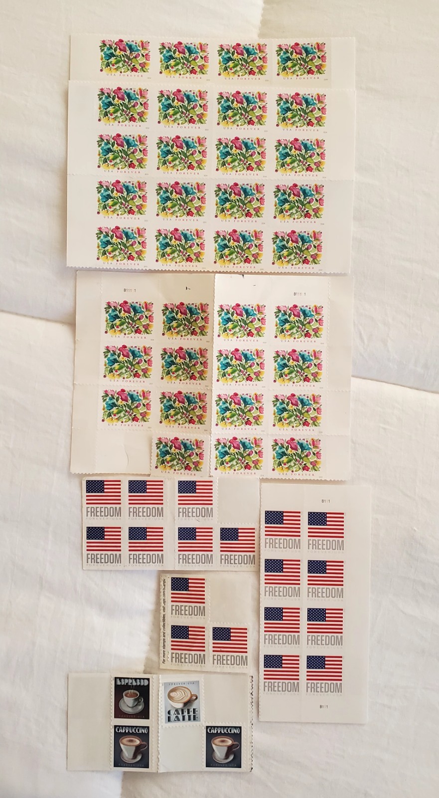 57 Postage Stamps Freedom & Forever United States Post Office