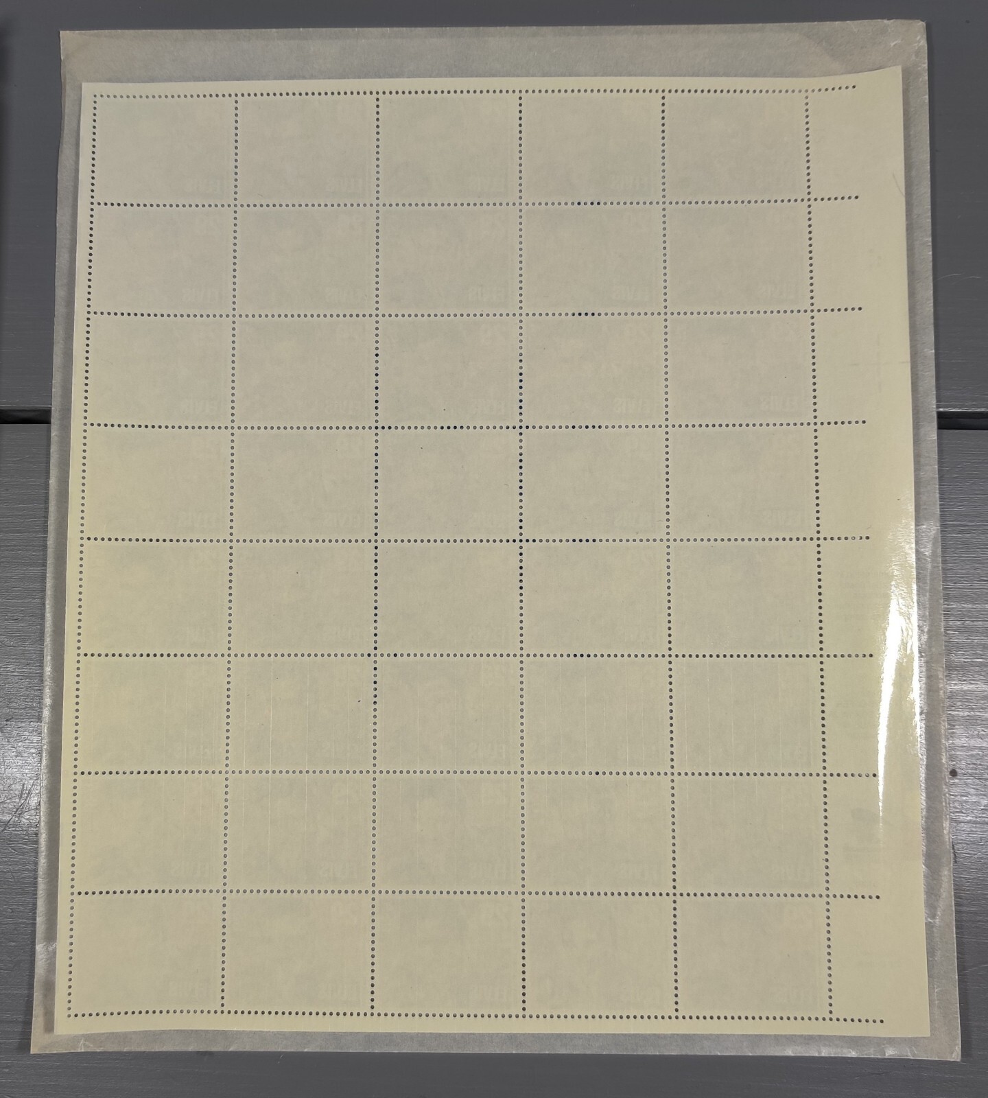 Sheet of ELVIS PRESLEY 29¢ US USA Postage Stamps. MNH in envelope