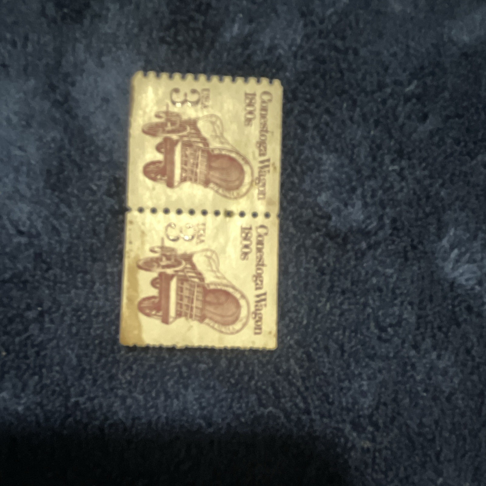 US 3¢ Connecticut Wagon Tercentenary 1936 Stamp Pair Mint Never Hinged