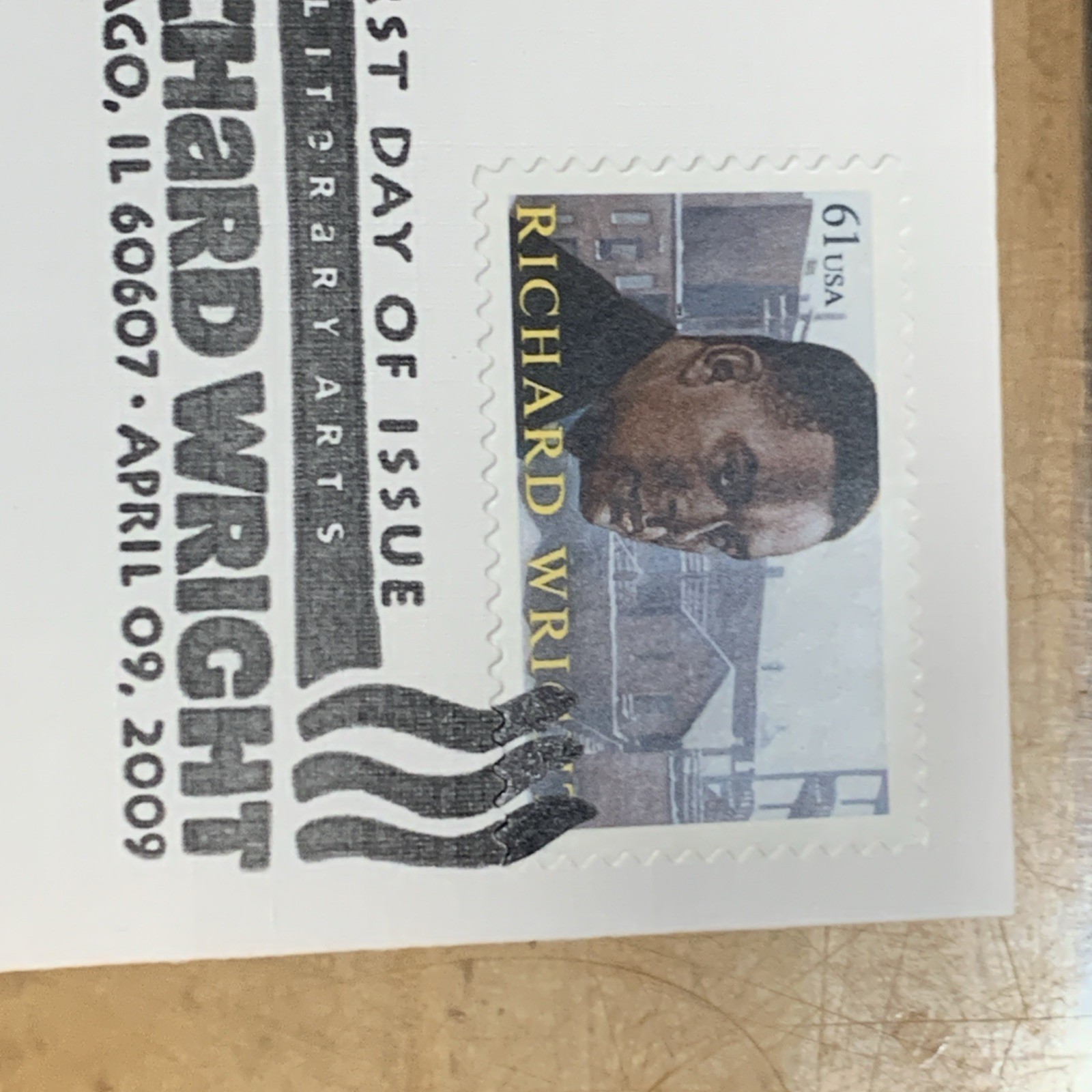 2009 First Day of Issue – Stamp – Richard Wright