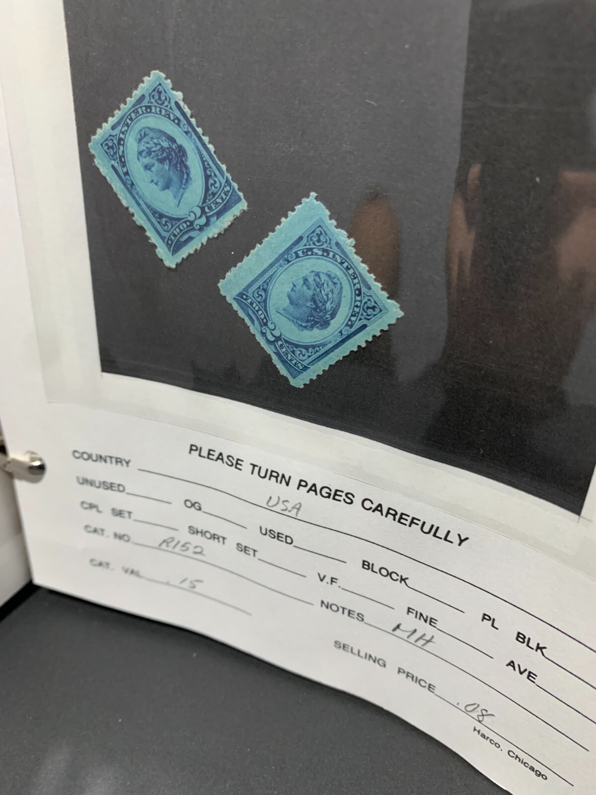 U.S 1875-78 #R152 Unused Stamp ( 2 pcs)