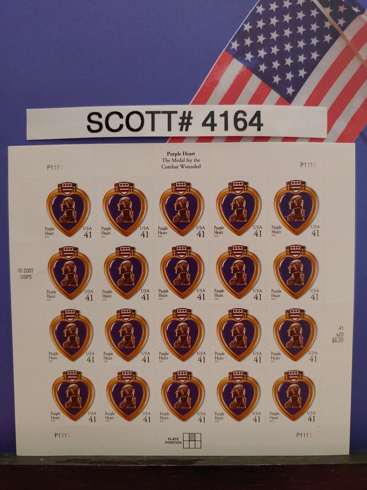 Scott # 4164 Purple Heart