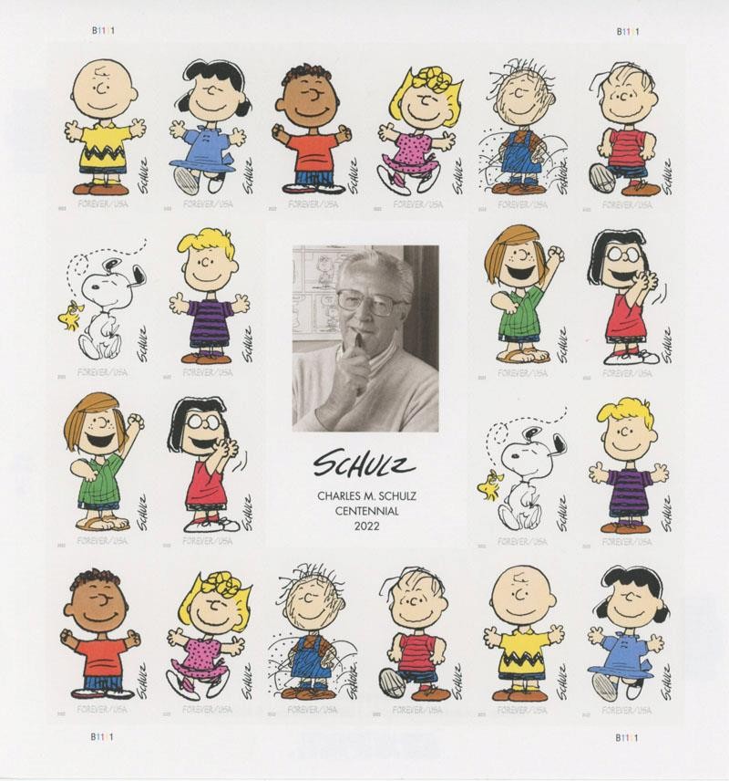 US SCOTT 5726 – 35 PANE OF 20 CHARLES M SCHULZ STAMPS FOREVER MNH