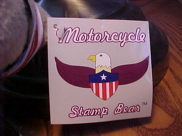Scarce Motorcycle (For Rose) Commemorative STAMP Bear