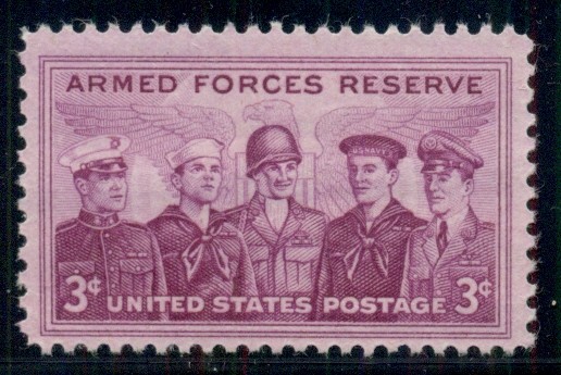 #1067 3¢ ARMED FORCES RESERVE LOT OF 400 MINT STAMPS, SPICE UP YOUR MAILINGS!
