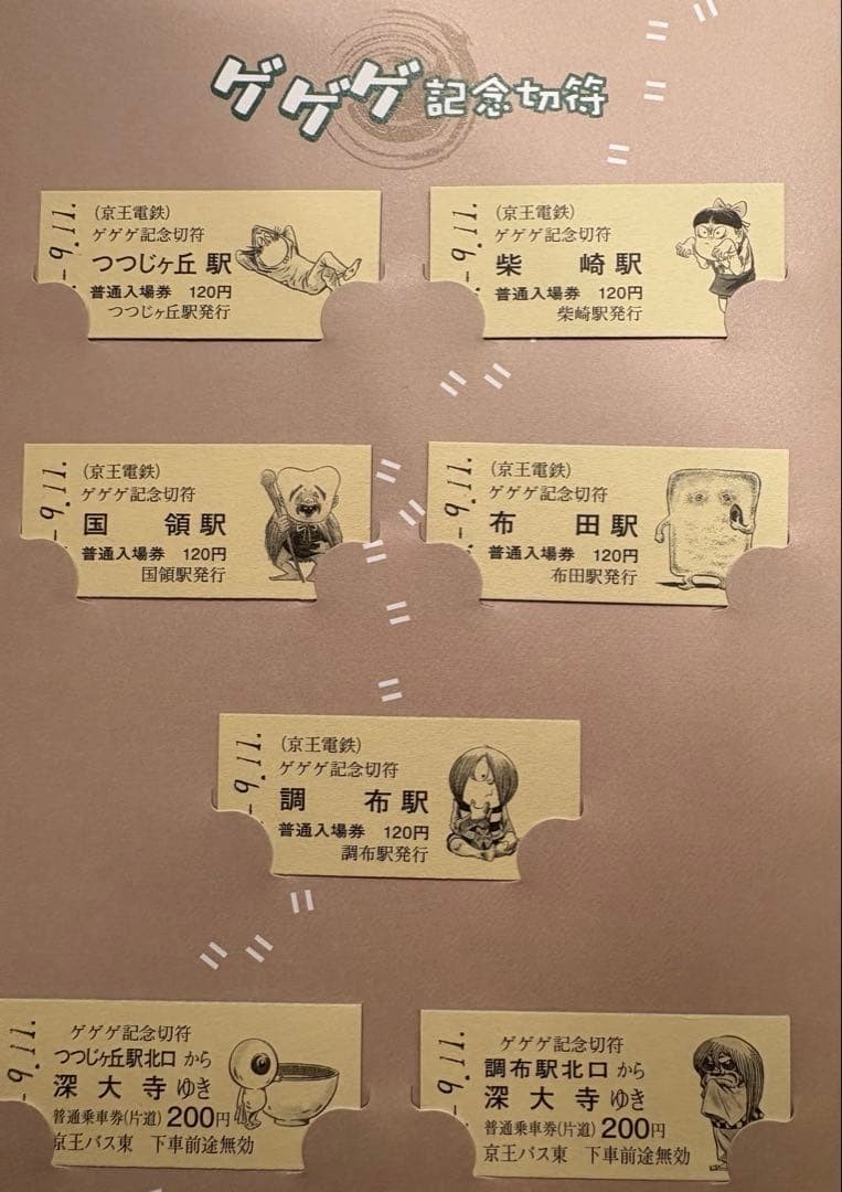 Brand new, unused commemorative ticket set, Keio Electric Railway, Keio Bus,