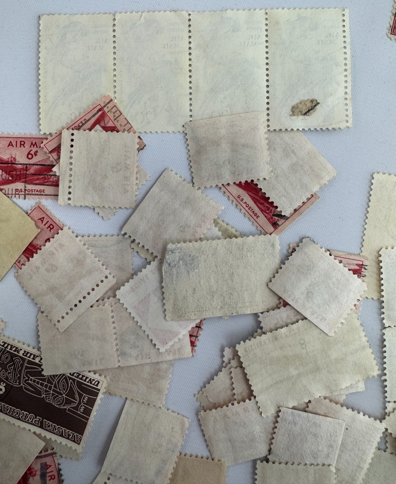 Large Vintage US Air Mail and Transportation Stamp Lot 100+ Used Scott C-Series