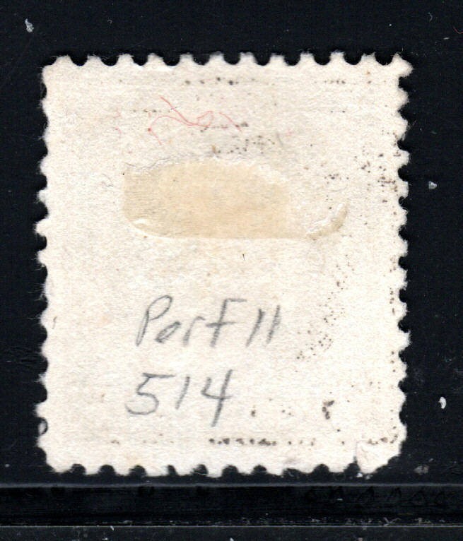 U.S. Stamp – (circa 1917-1919) – 15¢ Benjamin Franklin (perf 12) SC# 514