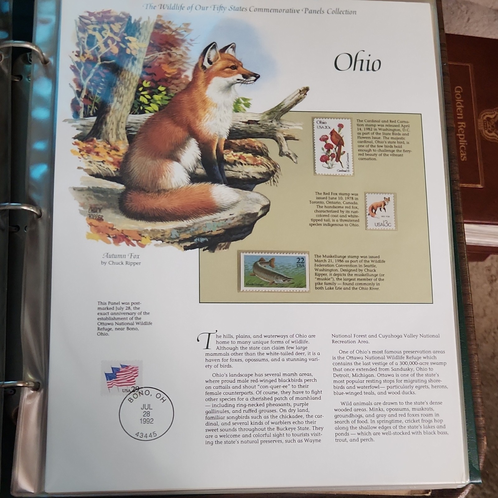 Postal Commemorative Society Wildlife of Our Fifty States Stamps