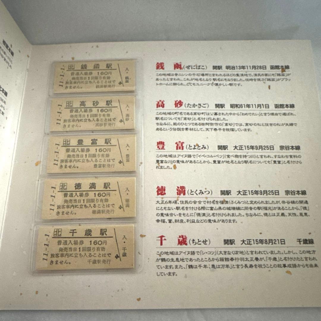 Rare Limited Edition JR Hokkaido Station Name Good Luck Ticket