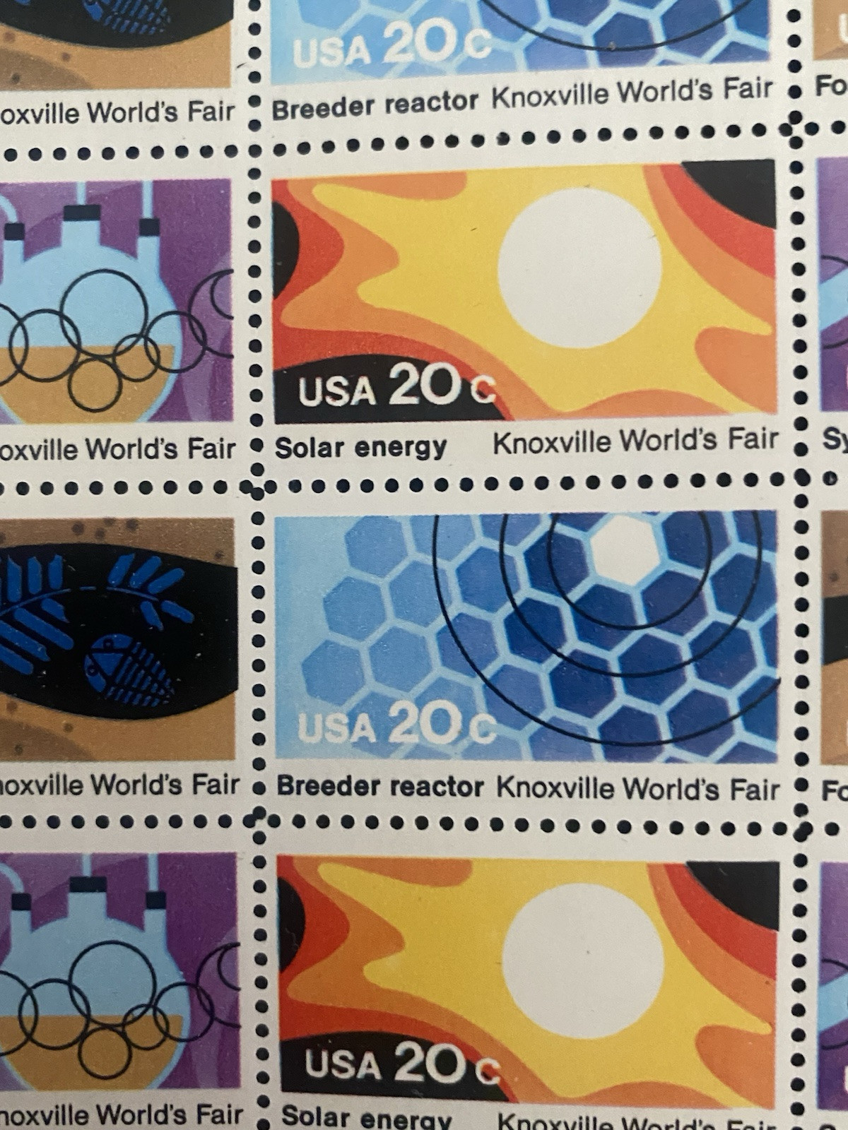 MNH 1982 ‘Knoxville World’s Fair’ Sheet of 50 Unused 20c Stamps