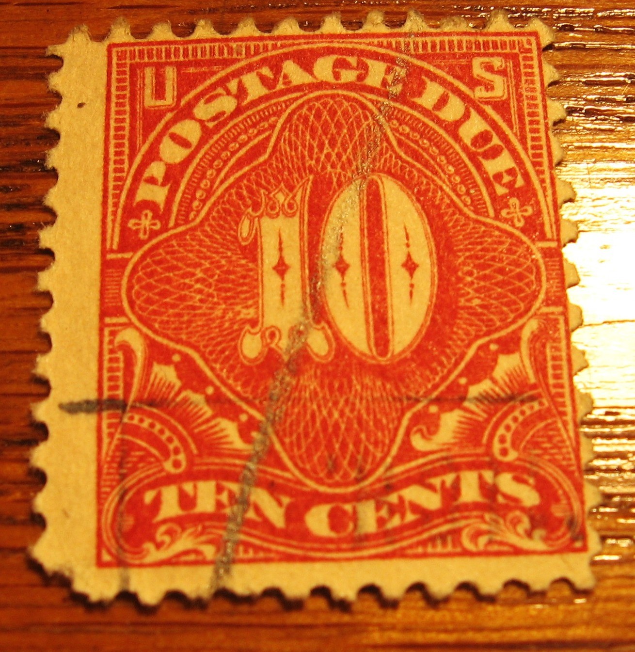1930-33 10 cent postage due stamp deep carmine