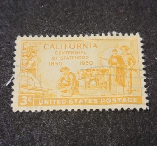 # 997 – 1950 3c California Statehood Centennial USA Used Stamp +2 FREE