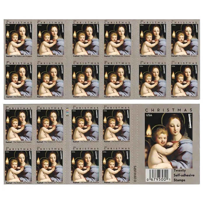 200 Christmas FOREVER STAMPS USPS 10 Booklets HOLIDAYS Holiday