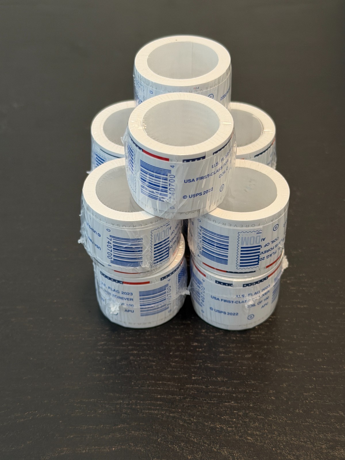 Rolls Of 100 2023/2024 U.S. Flag First Class US Postage Stamps