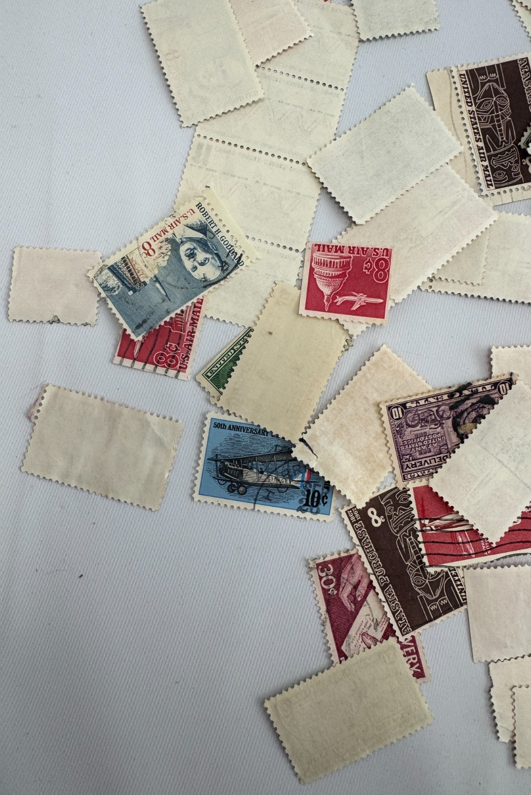Large Vintage US Airmail and Special Delivery Stamp Lot 150+ Used Transportation