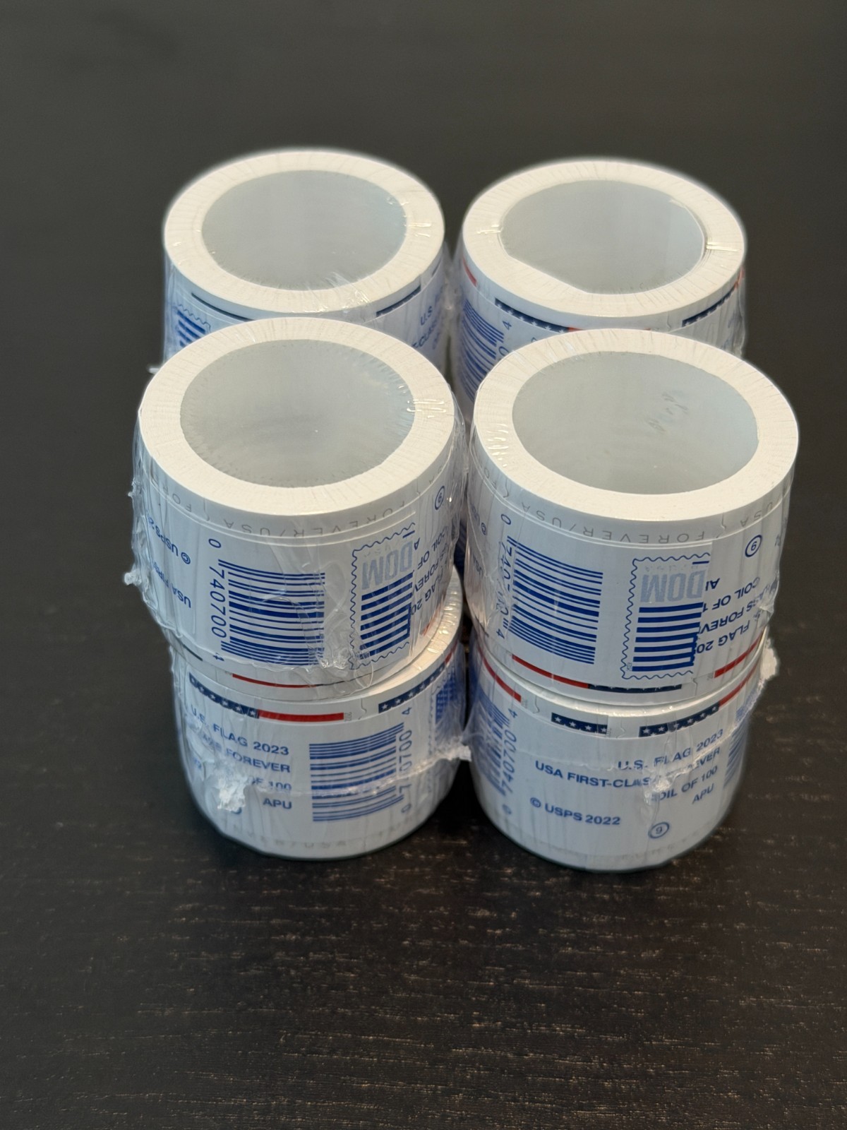 Rolls Of 100 2023/2024 U.S. Flag First Class US Postage Stamps