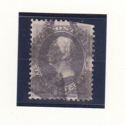 USA Stamps 1873 Scott # 162 Clay 12 Cent Black Violet Used