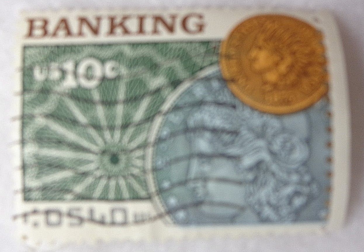 10 Cents Banking US Postage Stamp