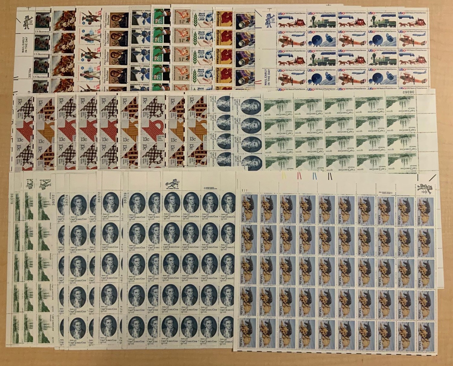 HIGHLY DISCOUNTED 10¢-13¢ Sheets – Postage Face $187.16 * Stuart Katz