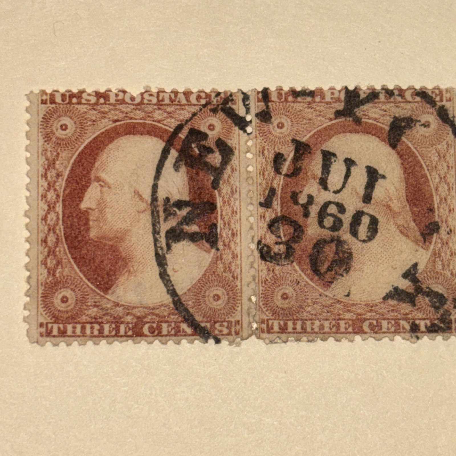 Rare USA Stamp Three Cent George Washington