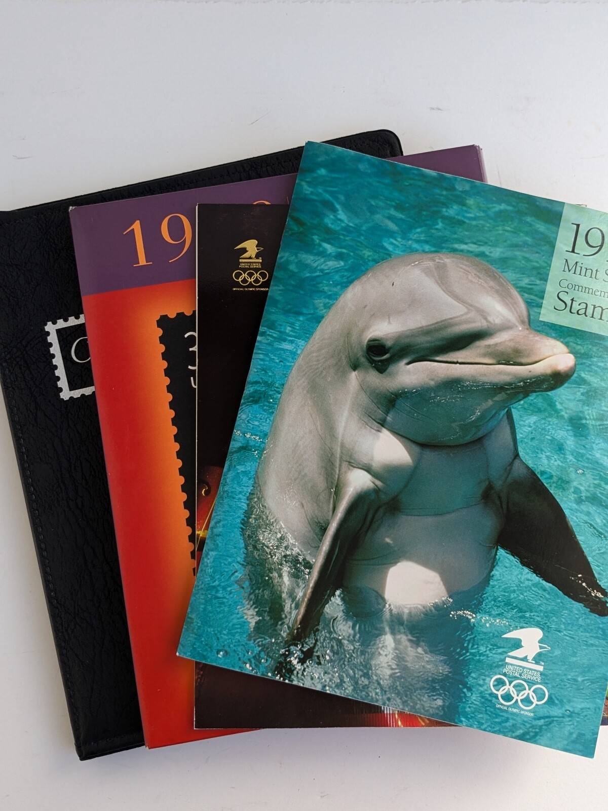 Lot of 4 Stamp Collections Books 1990, 1991, 1998 & Celebration of the Century