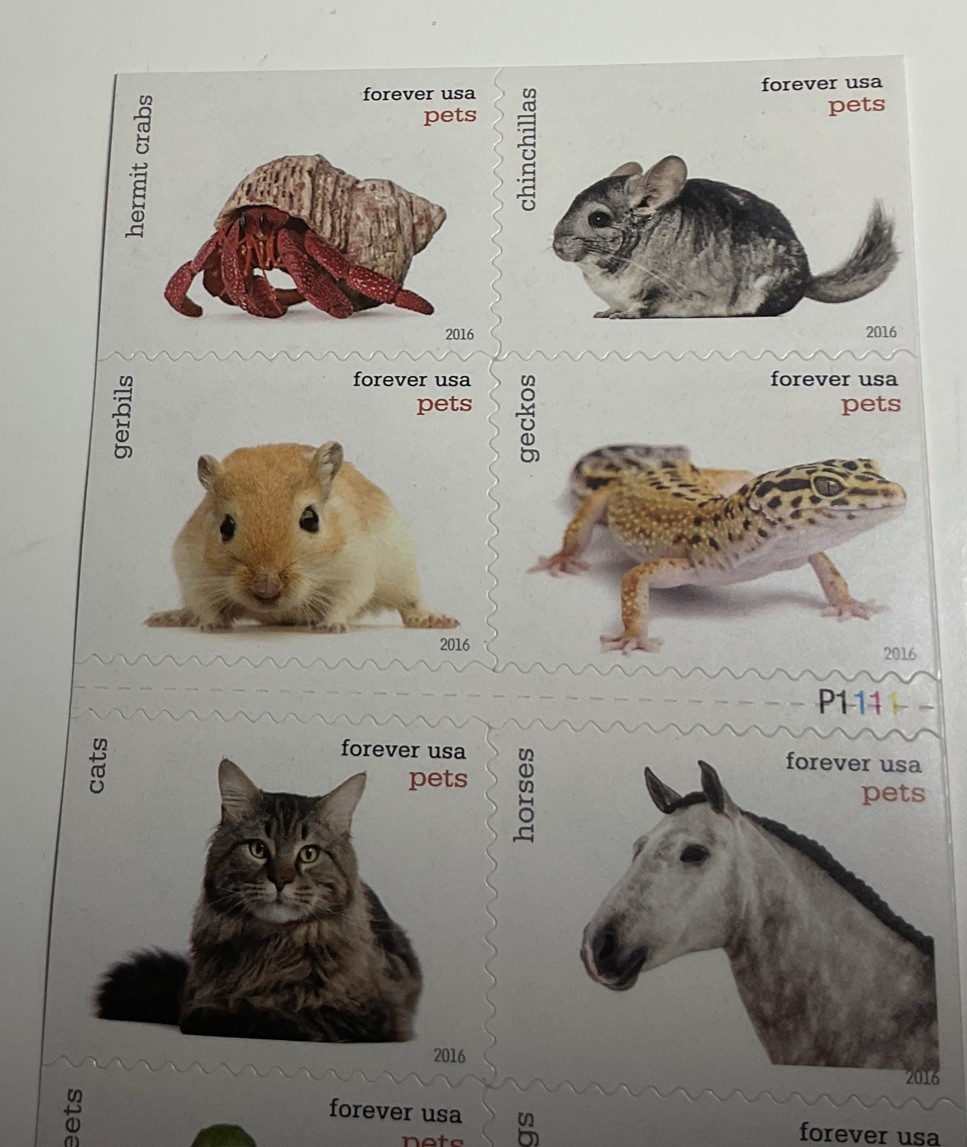 Authentic US SCOTT 5106 – 5125a PETS FOREVER STAMPS MNH 2016 All Different New