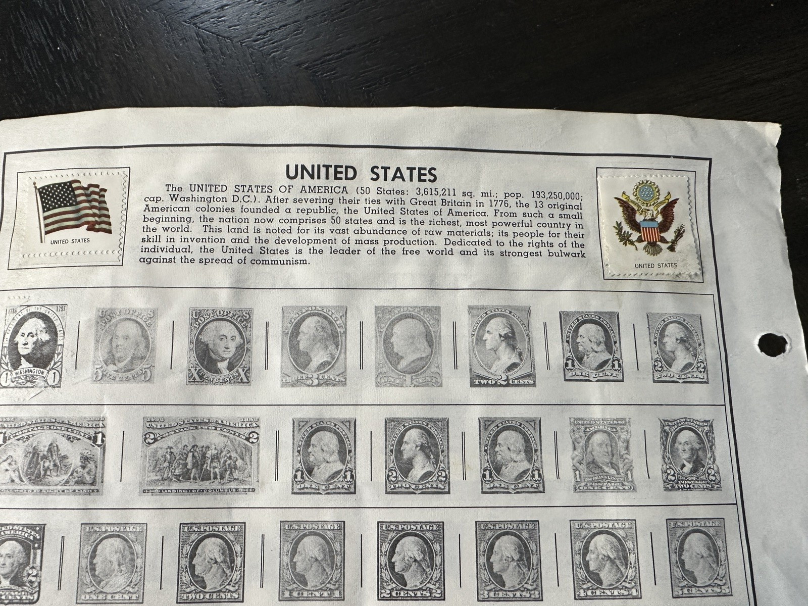 50 State Flags American Bicentennial Postage Stamps H.E. Harris & Co. USA- 1966