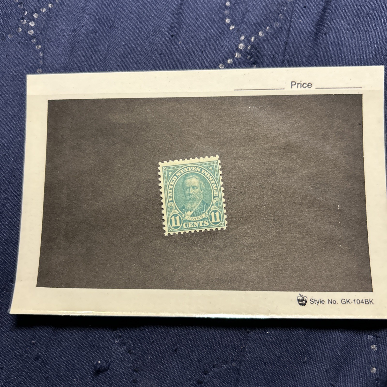 11-cent US postage stamp featuring Rutherford B. Hayes, the 19th U.S. President