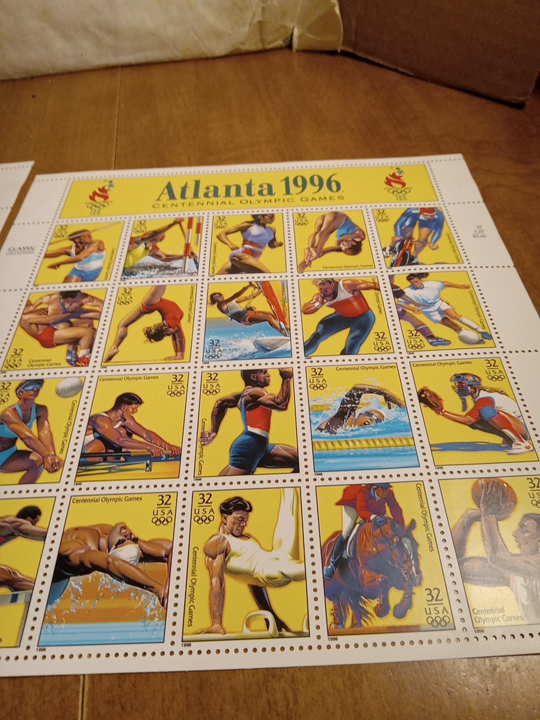 2 Sheets 40 Stamps ATLANTA 1996 Centennial Olympic Games 32¢ US Stamp # 3068