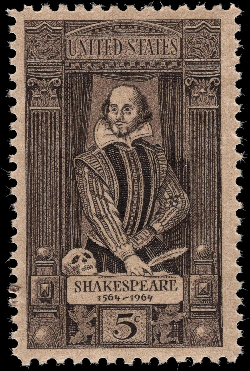 USA 1964 – WILLIAM SHAKESPEARE, 1564-1964 – MNH U.S. 5 Cent Stamp 😎 Scott #1250