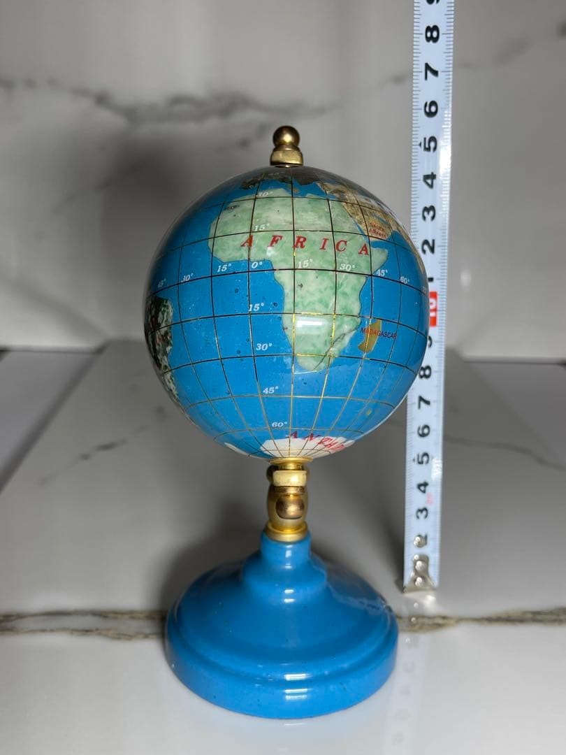 Natural stone globe interior, natural stone, small globe with a height of about