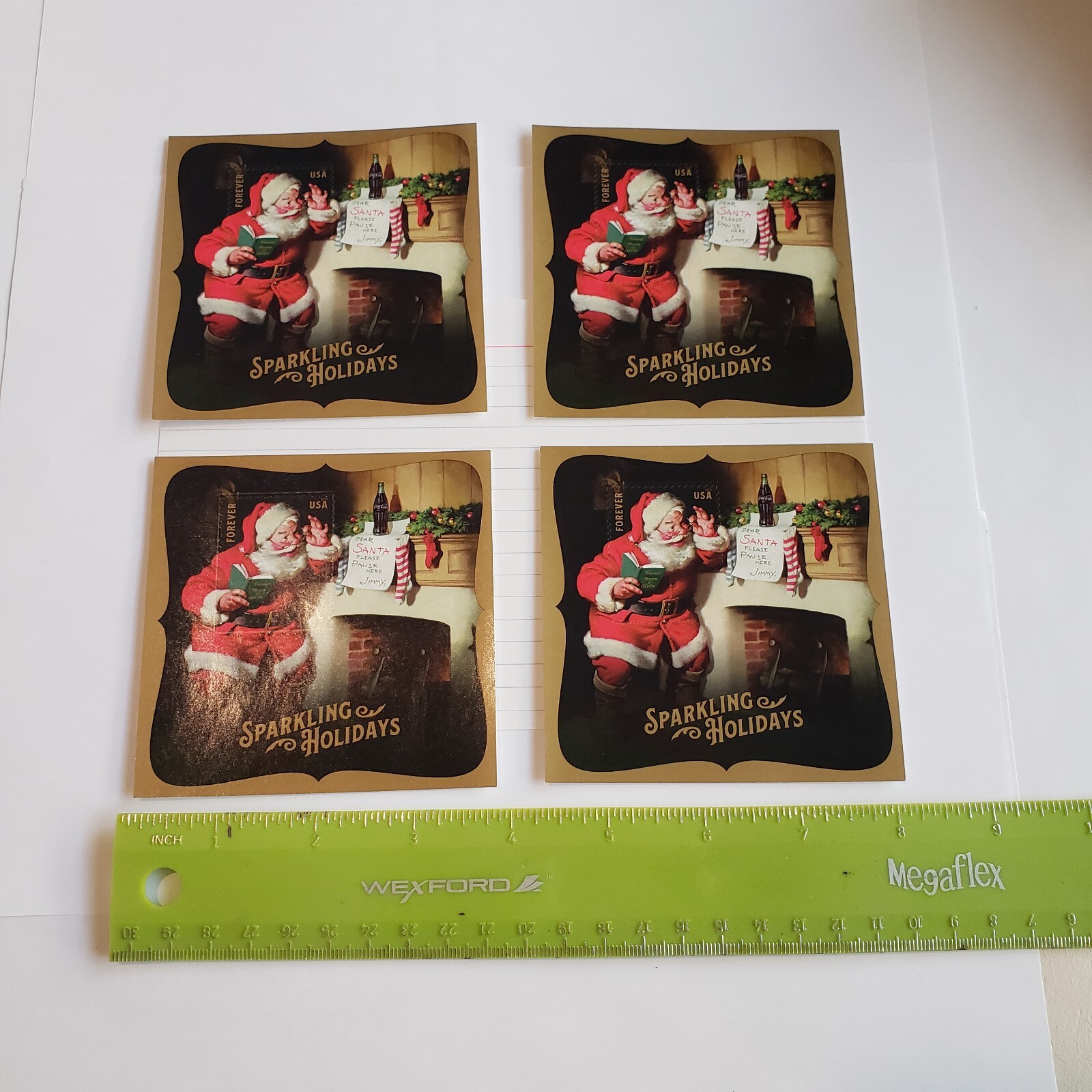 4 – 2018 Sparkling Holidays Santas Souvenir Sheet