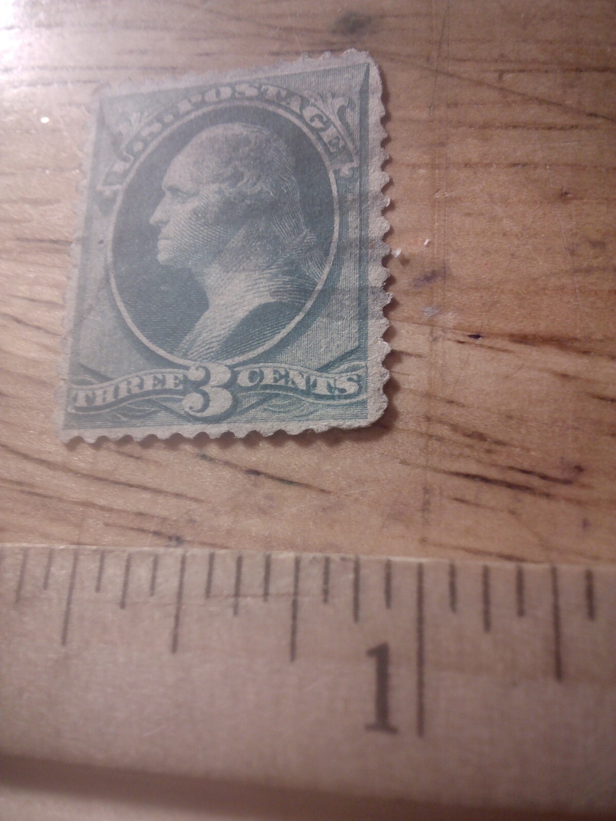 1881 3¢ George Washington. Blue Green