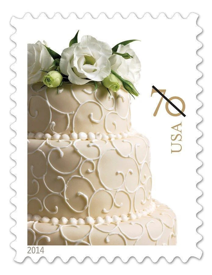 USPS Wedding Cake 2017 70 Cent Stamps – Book of 20 Postage Stamps