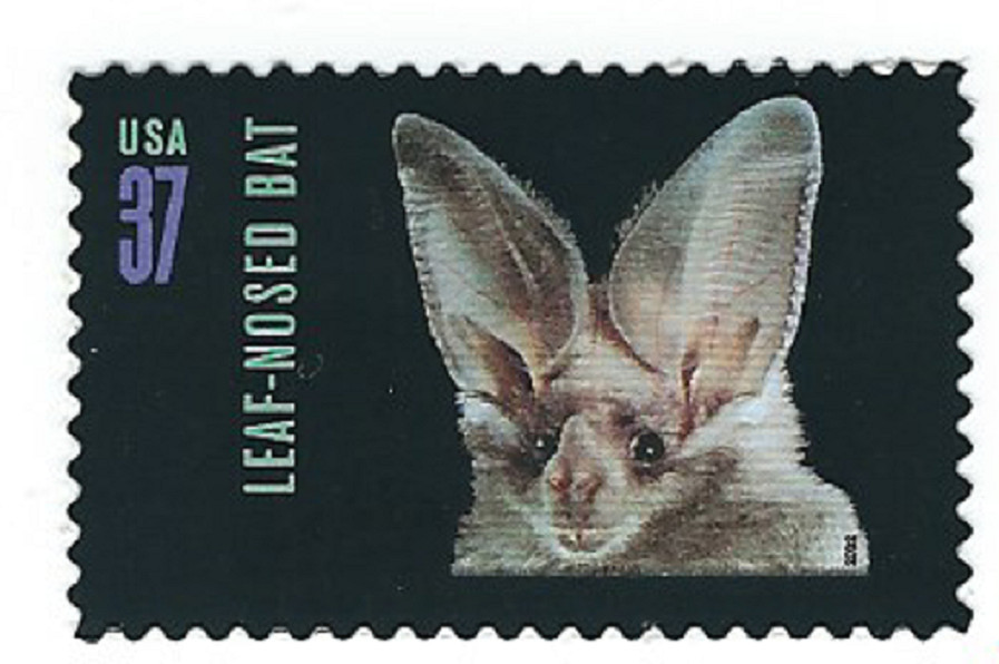 Scott #3662…37 Cent…American Bats…Leaf-Nosed Bat…2 Stamps
