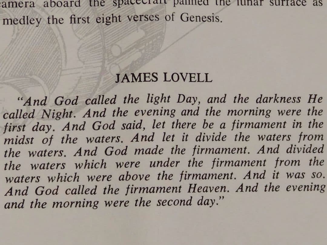 Christmas Eve Prayer from Lunar Orbit by Apollo 8 Astronaut F. Borman