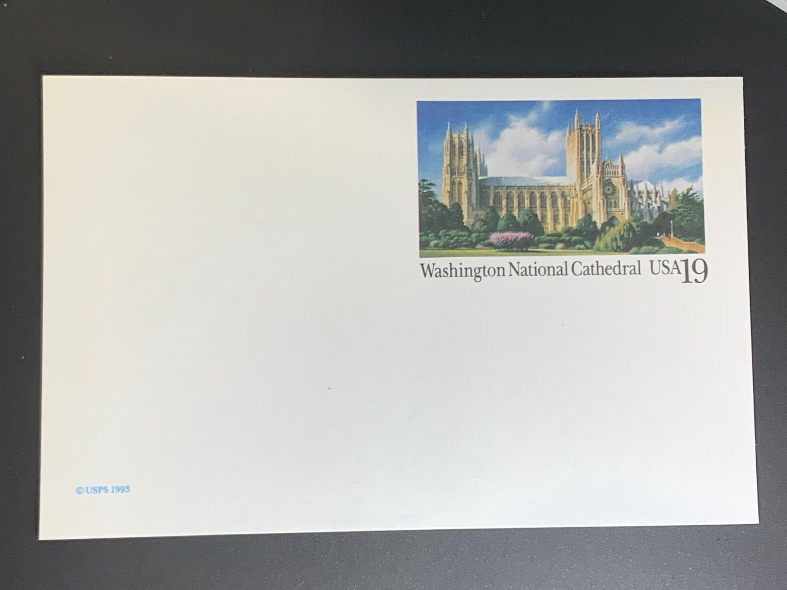 USPS Postal Card USA 19 Washington Cathedral 1993 Unused