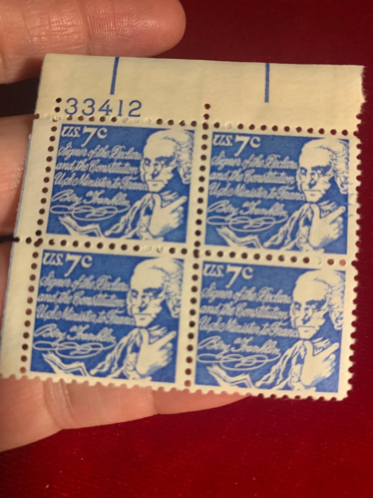 1970 USA 4 New .07 Cent Stamp