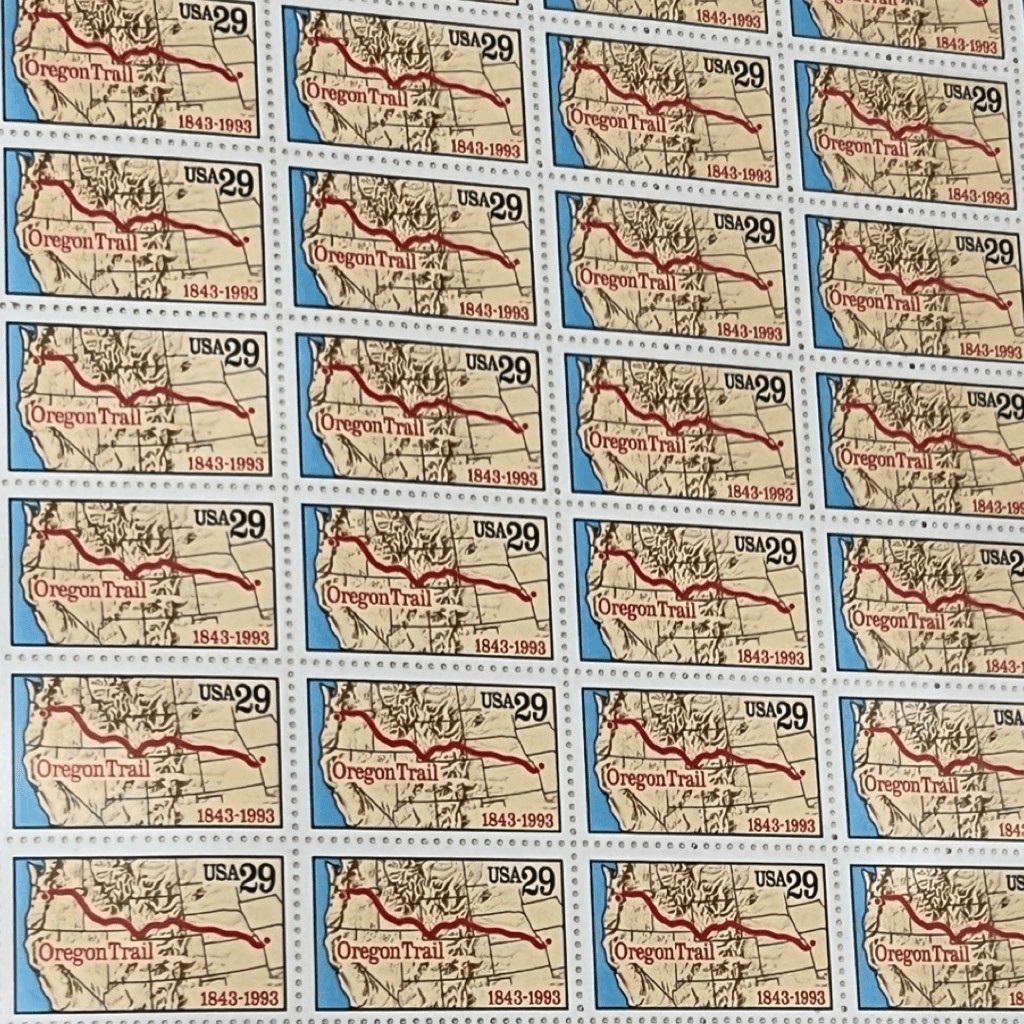 MNH 1993 Oregon Trail Issue Sheet of 50 29c Stamps Scott #2747