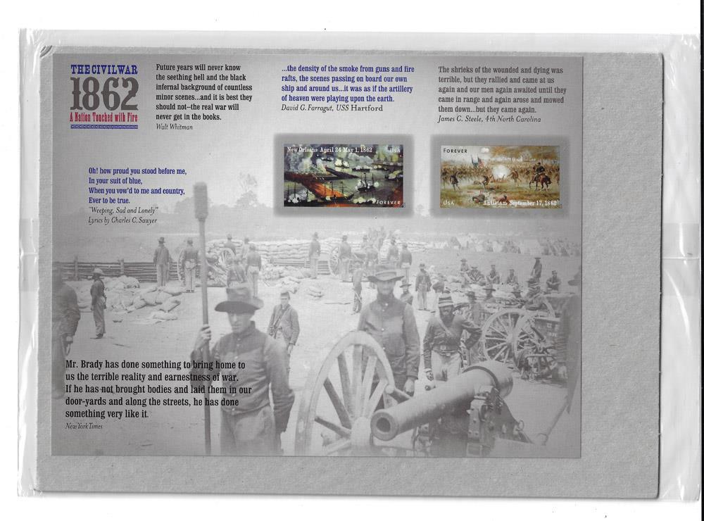 US SCOTT 4664-4665 12 THE CIVIL WAR 1862 FOREVER STAMPS MNH