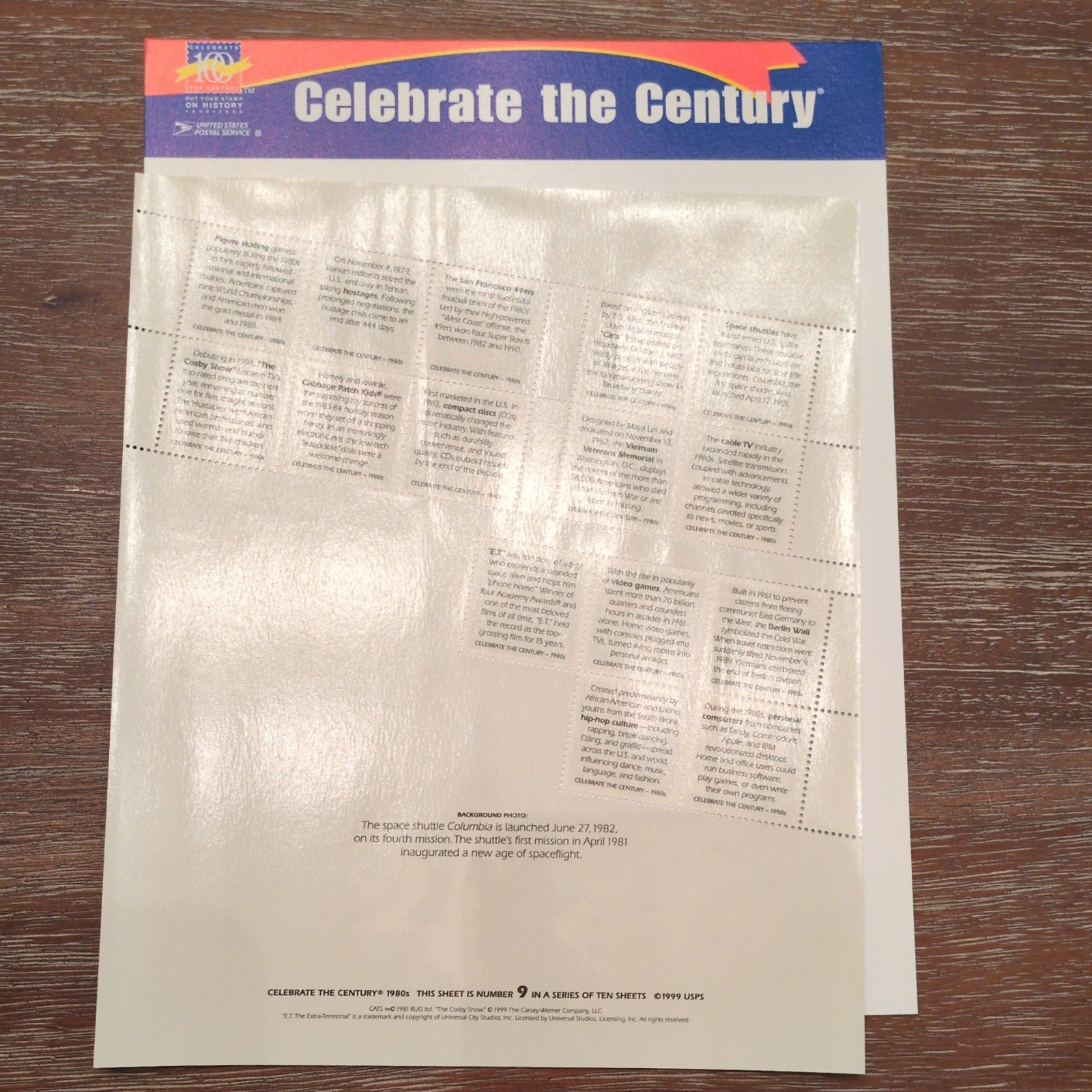 #3190 CELEBRATE THE CENTURY 1980’s 33¢ SHEET OF 15 MNH