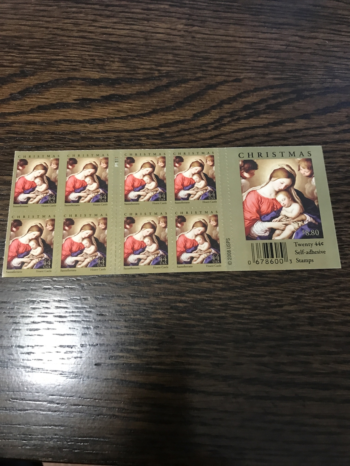SCOTT # 4424A-MADONNA & SLEEPING CHILD-BOOKLET OF (20) MNH-2009